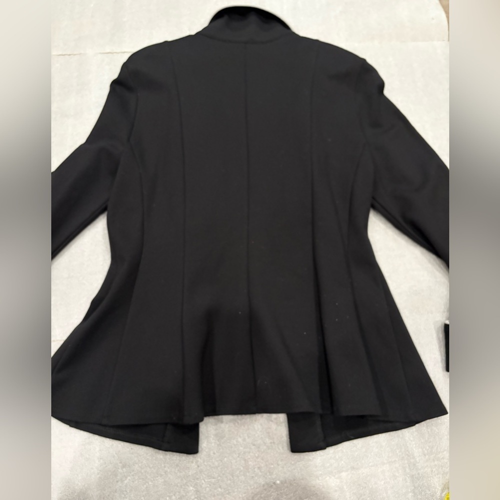 Joseph Ribkoff #183355 Woman's Black Military-Look Zip-Front Jacket - Picture 9 of 13